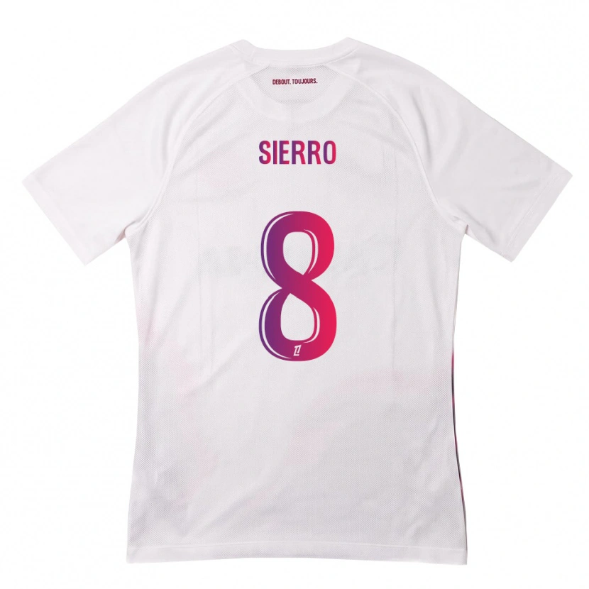 Danxen Heren Vincent Sierro #8 Wit Roze Paars Uitshirt Uittenue 2026/27 T-Shirt