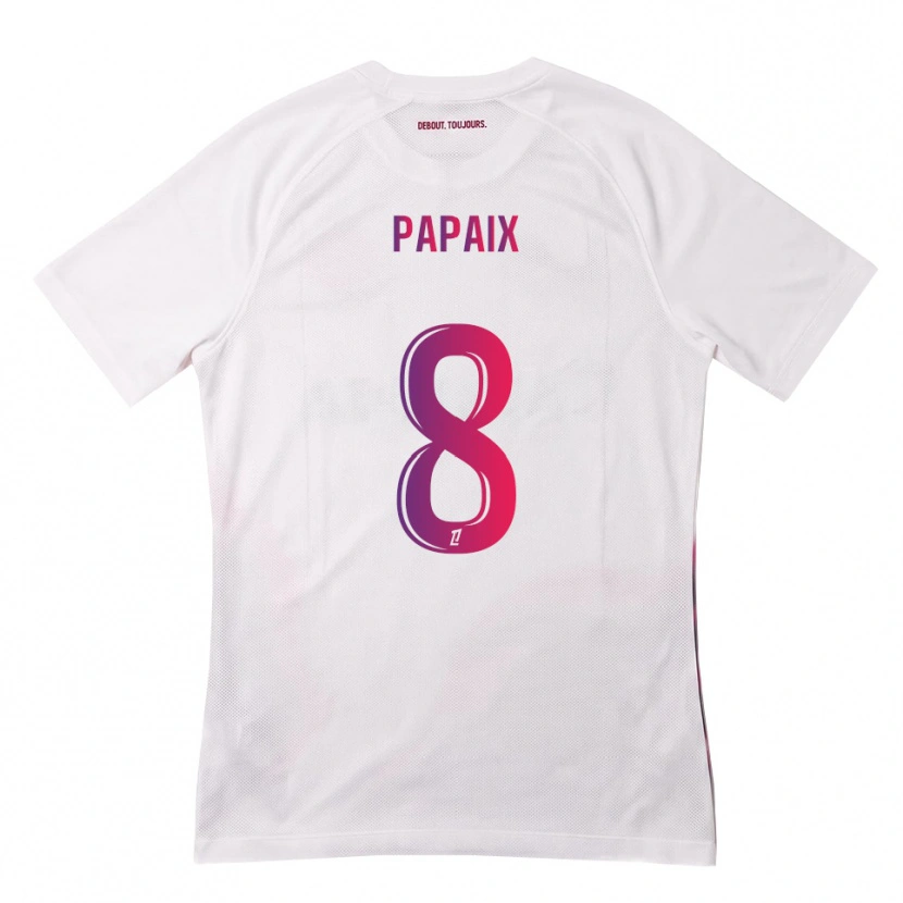 Danxen Heren Pauline Papaix #8 Wit Roze Paars Uitshirt Uittenue 2026/27 T-Shirt