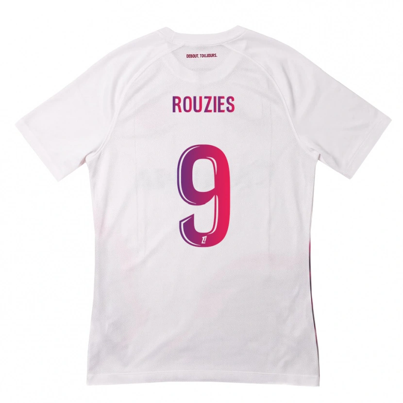 Danxen Heren Manon Rouzies #9 Wit Roze Paars Uitshirt Uittenue 2026/27 T-Shirt