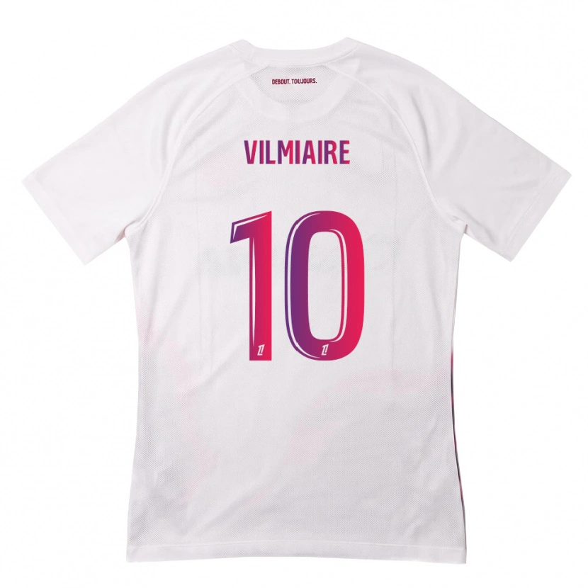 Danxen Heren Kelly Vilmiaire #10 Wit Roze Paars Uitshirt Uittenue 2026/27 T-Shirt