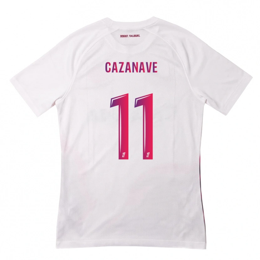 Danxen Heren Julie Cazanave #11 Wit Roze Paars Uitshirt Uittenue 2026/27 T-Shirt