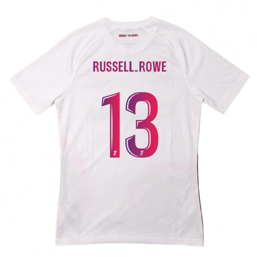 Danxen Heren Jacen Russell-Rowe #13 Wit Roze Paars Uitshirt Uittenue 2026/27 T-Shirt