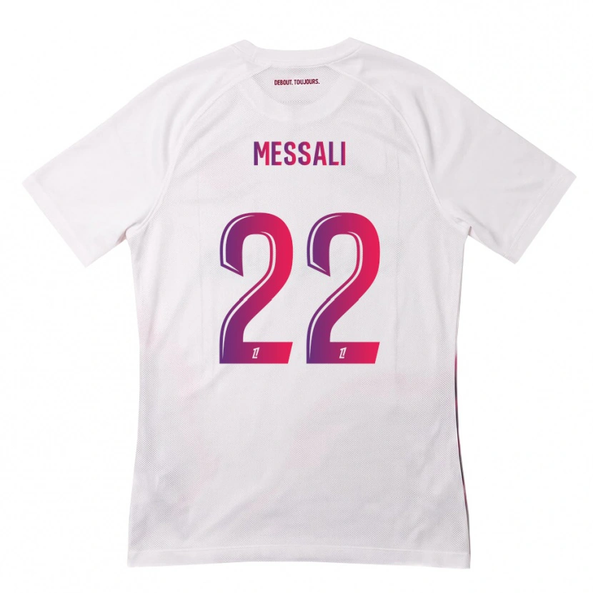 Danxen Heren Rafik Messali #22 Wit Roze Paars Uitshirt Uittenue 2026/27 T-Shirt