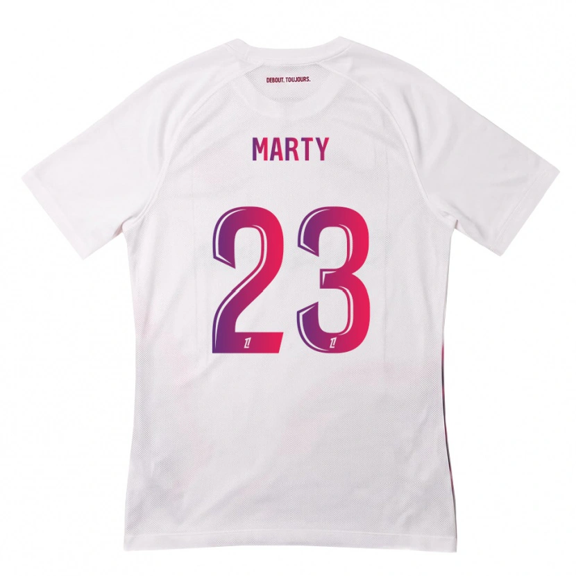 Danxen Heren Chloé Marty #23 Wit Roze Paars Uitshirt Uittenue 2026/27 T-Shirt
