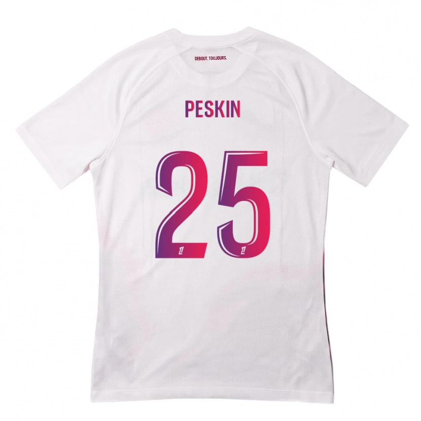 Danxen Heren Kelso Peskin #25 Wit Roze Paars Uitshirt Uittenue 2026/27 T-Shirt