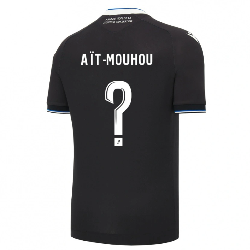Danxen Heren Chaïma Aït-Mouhou #0 Zwart Blauw Wit Uitshirt Uittenue 2026/27 T-Shirt