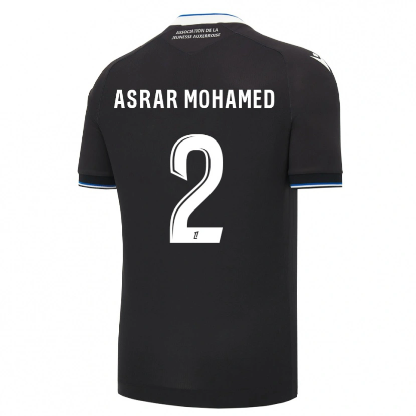 Danxen Heren El Asrar Mohamed #2 Zwart Blauw Wit Uitshirt Uittenue 2026/27 T-Shirt
