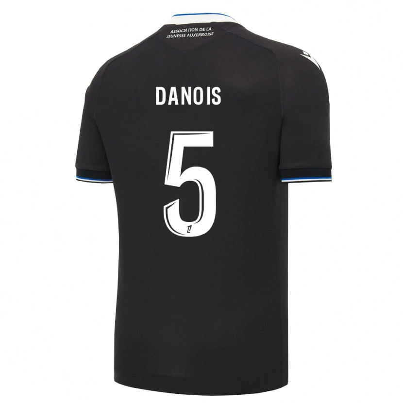 Danxen Heren Kévin Danois #5 Zwart Blauw Wit Uitshirt Uittenue 2026/27 T-Shirt