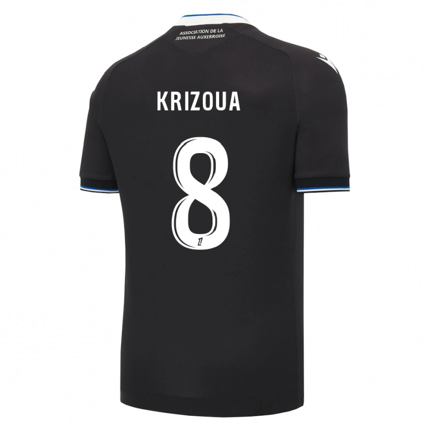 Danxen Heren Alvin Krizoua #8 Zwart Blauw Wit Uitshirt Uittenue 2026/27 T-Shirt
