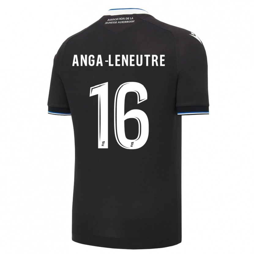 Danxen Heren Nathan Anga-Leneutre #16 Zwart Blauw Wit Uitshirt Uittenue 2026/27 T-Shirt