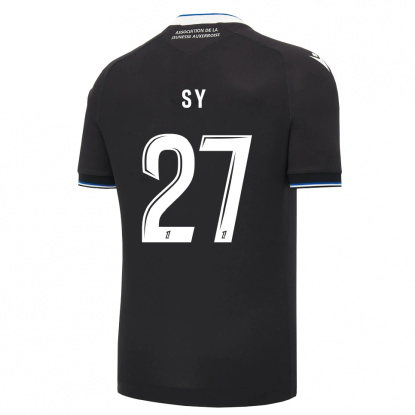Danxen Heren Lamine Sy #27 Zwart Blauw Wit Uitshirt Uittenue 2026/27 T-Shirt