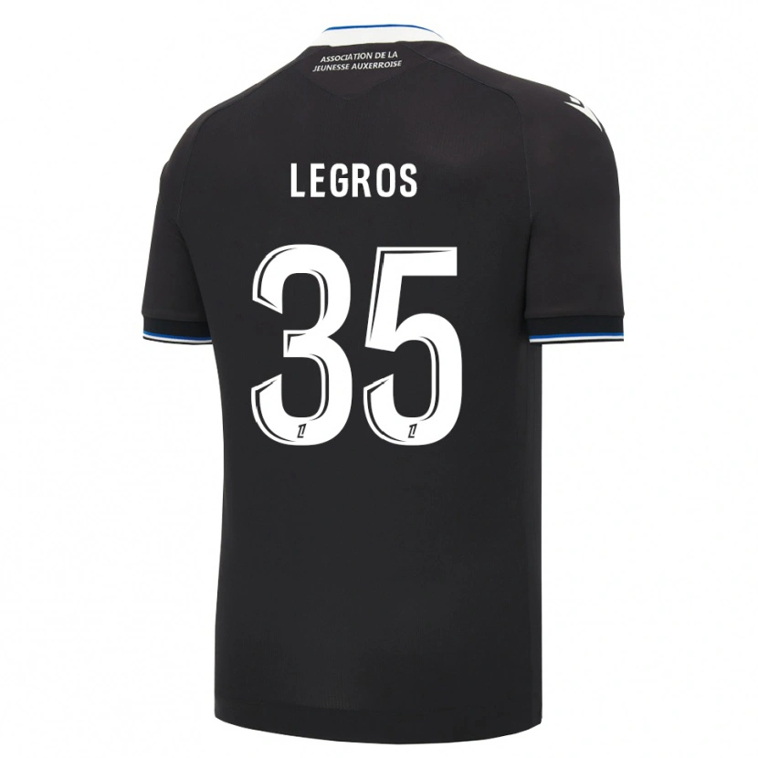 Danxen Heren Elikya Legros #35 Zwart Blauw Wit Uitshirt Uittenue 2026/27 T-Shirt