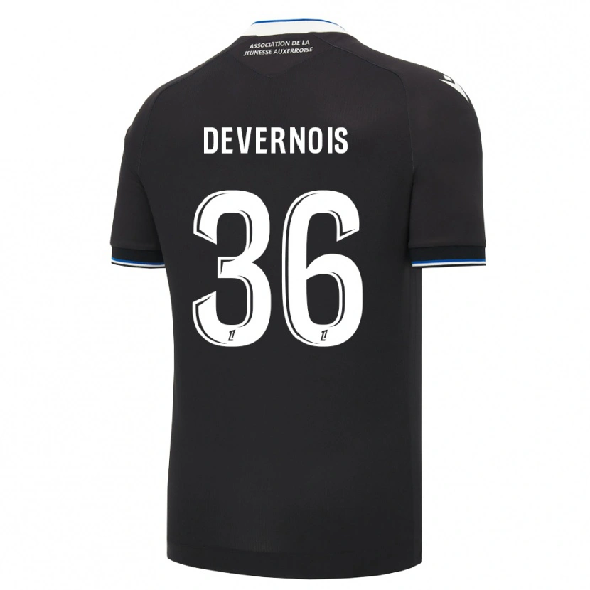 Danxen Heren Tidiane Devernois #36 Zwart Blauw Wit Uitshirt Uittenue 2026/27 T-Shirt