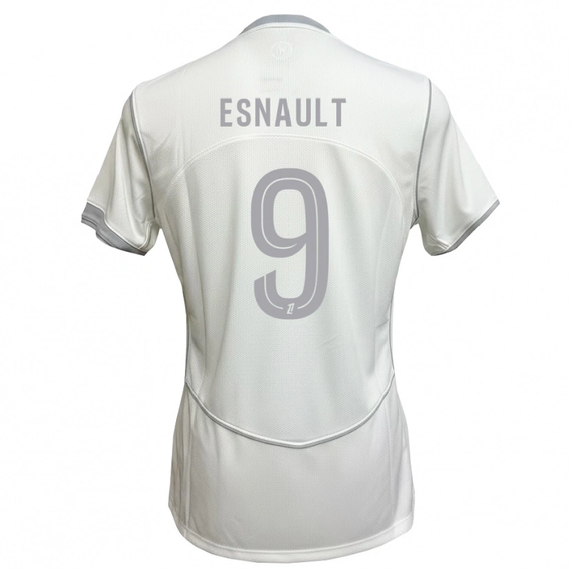 Danxen Heren Joshua Esnault #9 Wit Grijs Uitshirt Uittenue 2026/27 T-Shirt