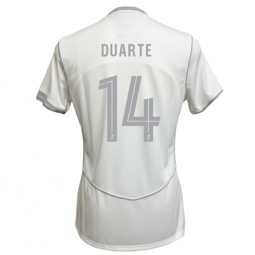 Danxen Heren Luis Duarte #14 Wit Grijs Uitshirt Uittenue 2026/27 T-Shirt
