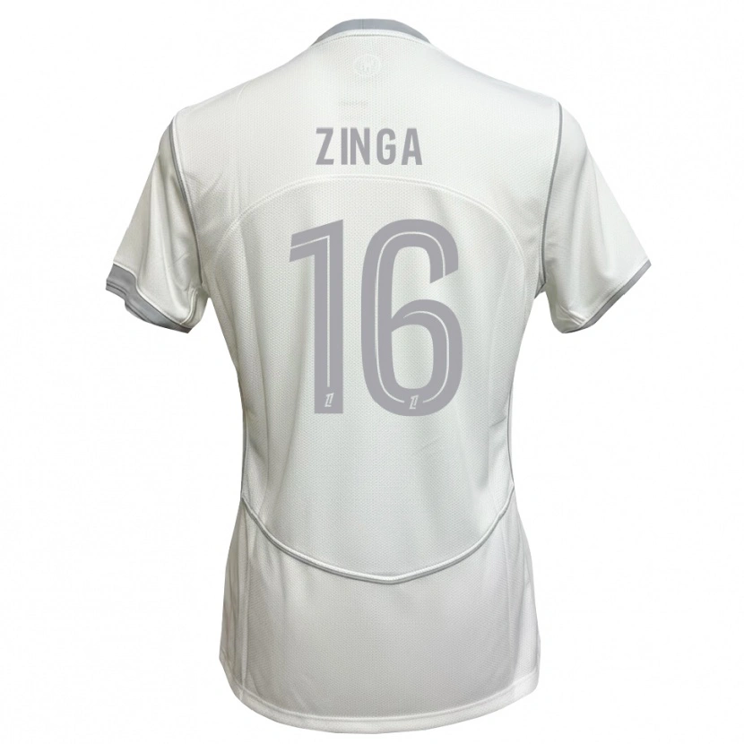 Danxen Heren Melvin Zinga #16 Wit Grijs Uitshirt Uittenue 2026/27 T-Shirt