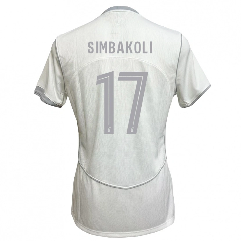 Danxen Heren Usman Simbakoli #17 Wit Grijs Uitshirt Uittenue 2026/27 T-Shirt