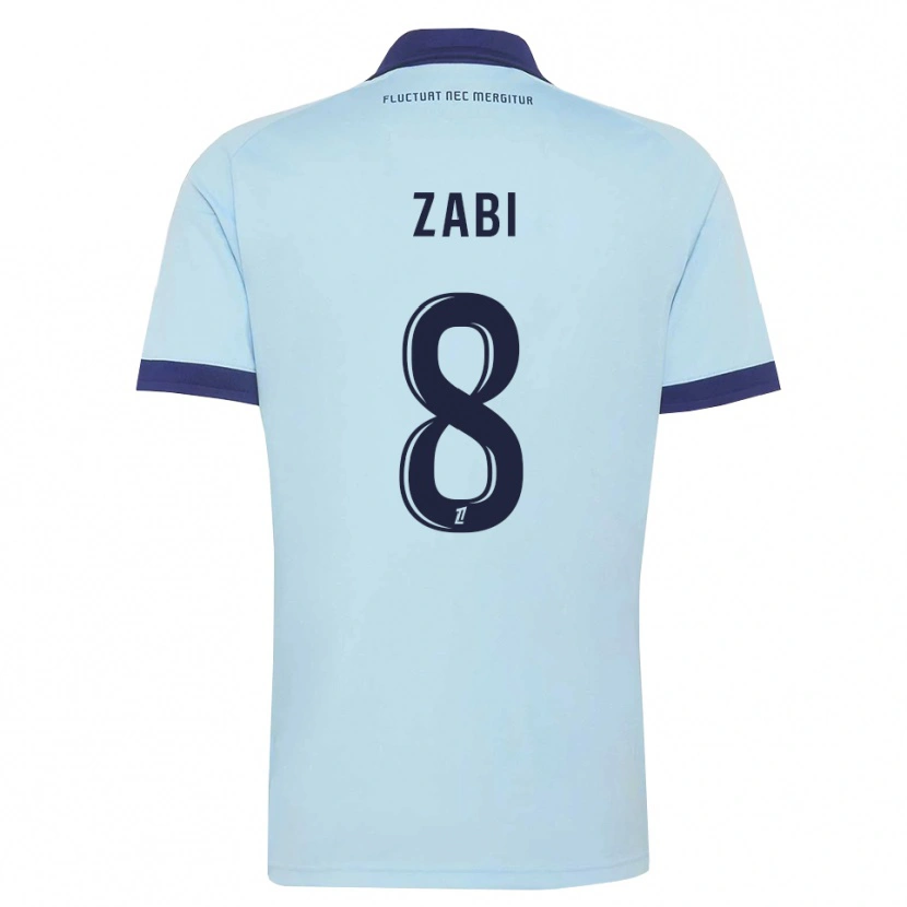 Danxen Heren Patrick Zabi #8 Centaurieblauw Zwart Uitshirt Uittenue 2026/27 T-Shirt