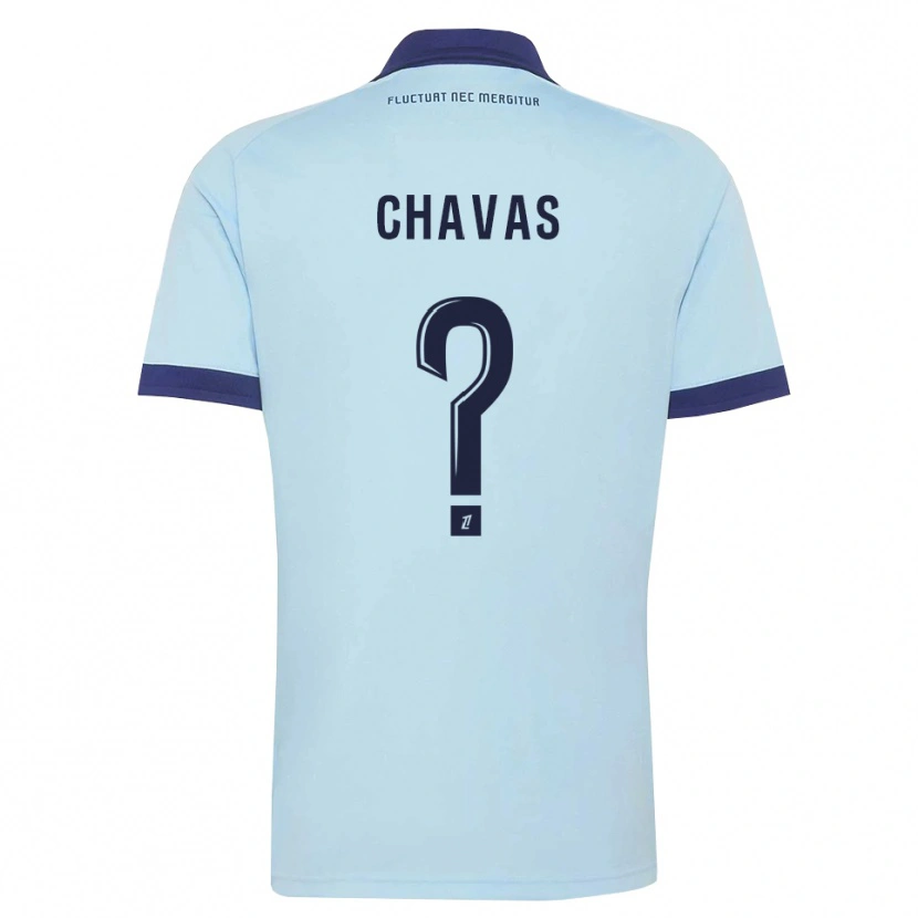 Danxen Heren Mylène Chavas #0 Centaurieblauw Zwart Uitshirt Uittenue 2026/27 T-Shirt
