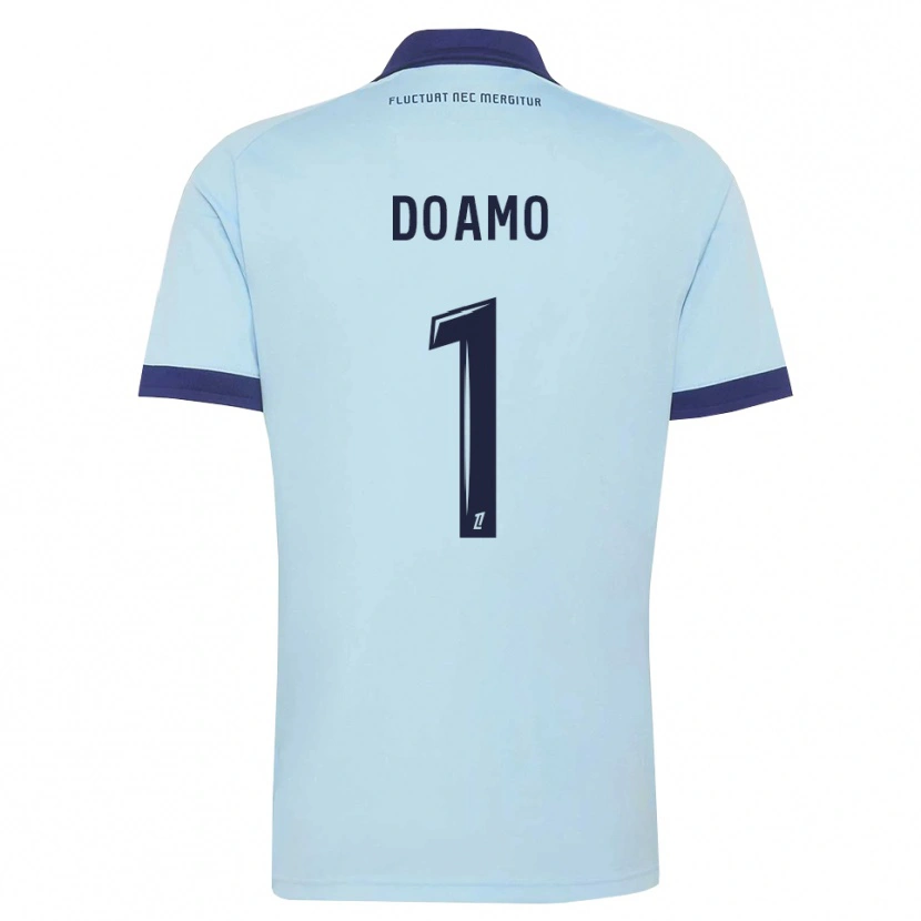 Danxen Heren Isaac Doamo #1 Centaurieblauw Zwart Uitshirt Uittenue 2026/27 T-Shirt