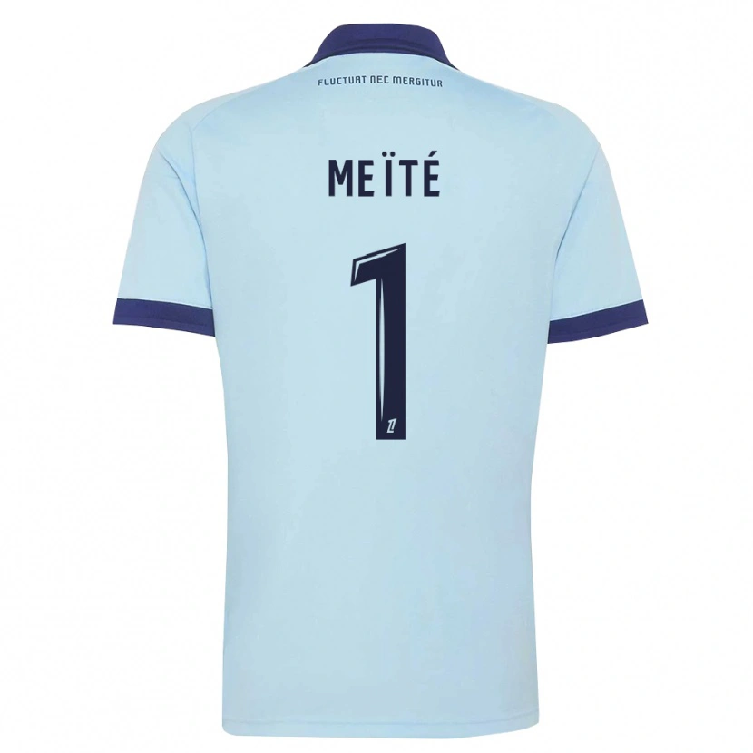 Danxen Heren Ibrahim Meïté #1 Centaurieblauw Zwart Uitshirt Uittenue 2026/27 T-Shirt