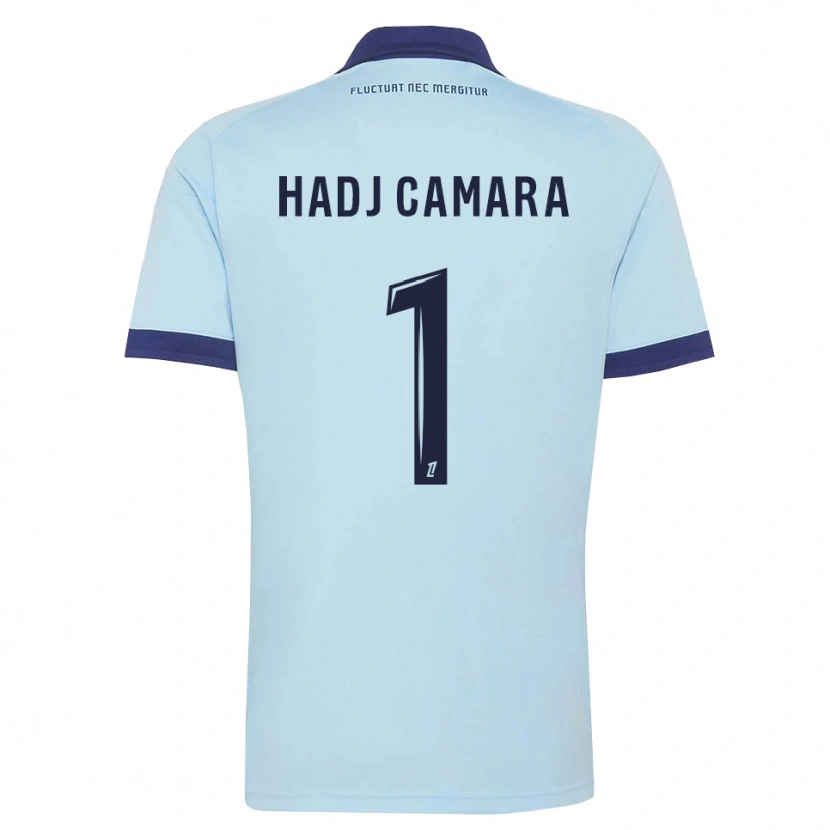 Danxen Heren El Hadj Camara #1 Centaurieblauw Zwart Uitshirt Uittenue 2026/27 T-Shirt