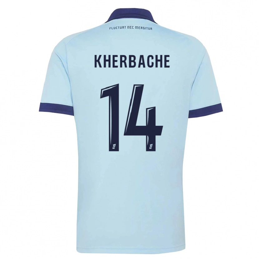 Danxen Heren Yoann Kherbache #14 Centaurieblauw Zwart Uitshirt Uittenue 2026/27 T-Shirt