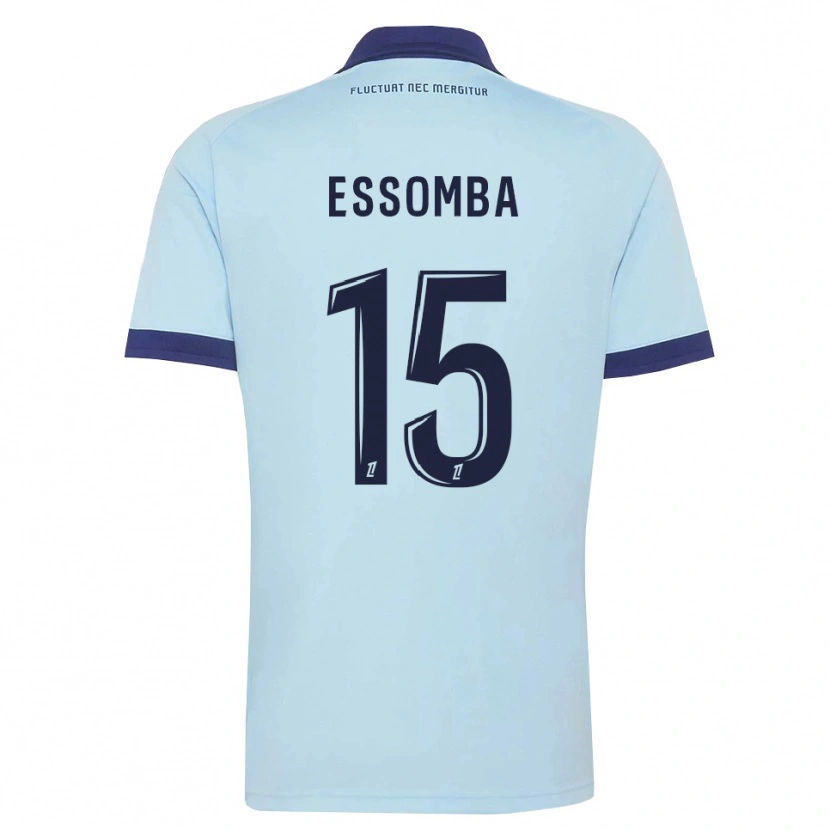 Danxen Heren Aaron Essomba #15 Centaurieblauw Zwart Uitshirt Uittenue 2026/27 T-Shirt
