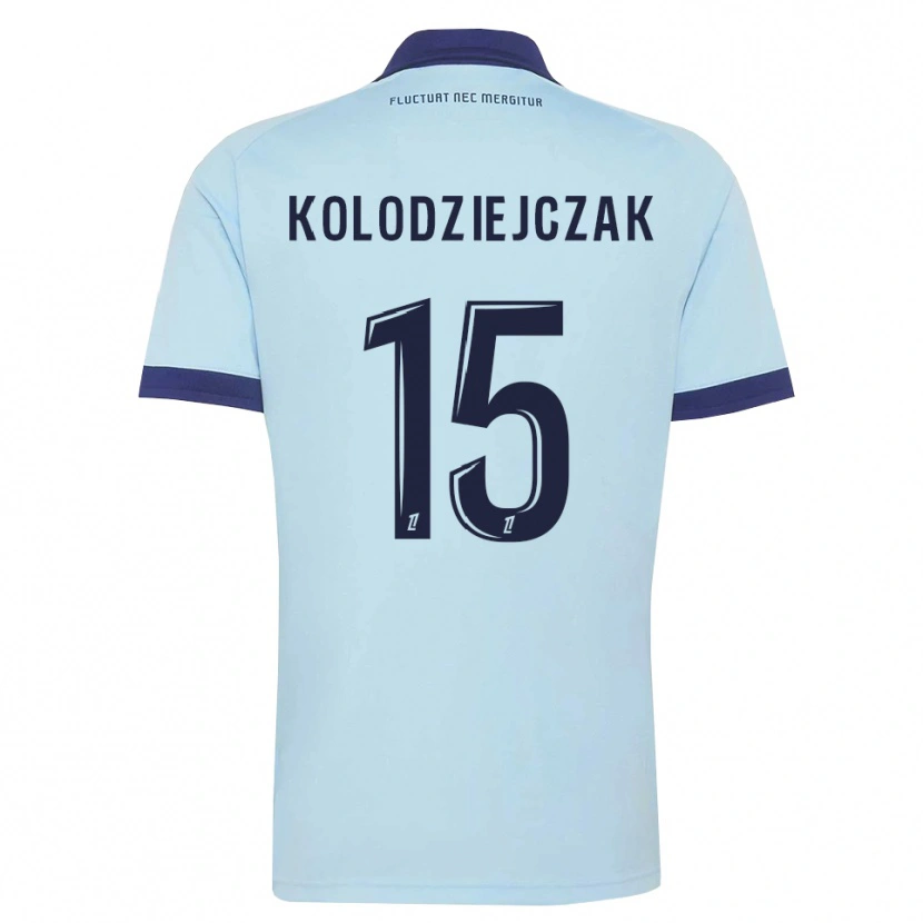Danxen Heren Timothée Kolodziejczak #15 Centaurieblauw Zwart Uitshirt Uittenue 2026/27 T-Shirt