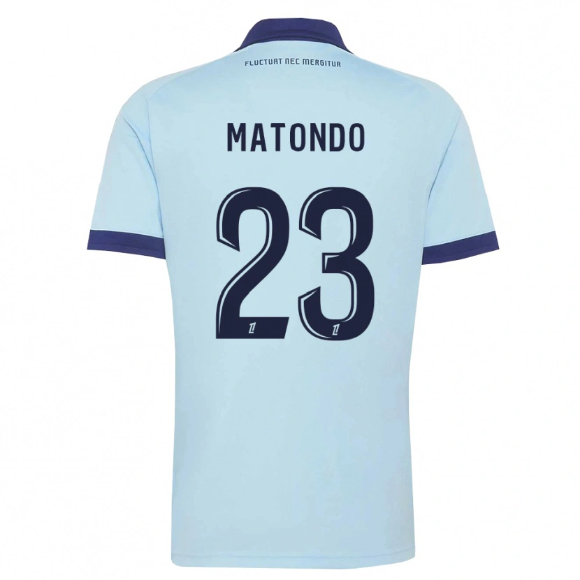 Danxen Heren Rudy Matondo #23 Centaurieblauw Zwart Uitshirt Uittenue 2026/27 T-Shirt