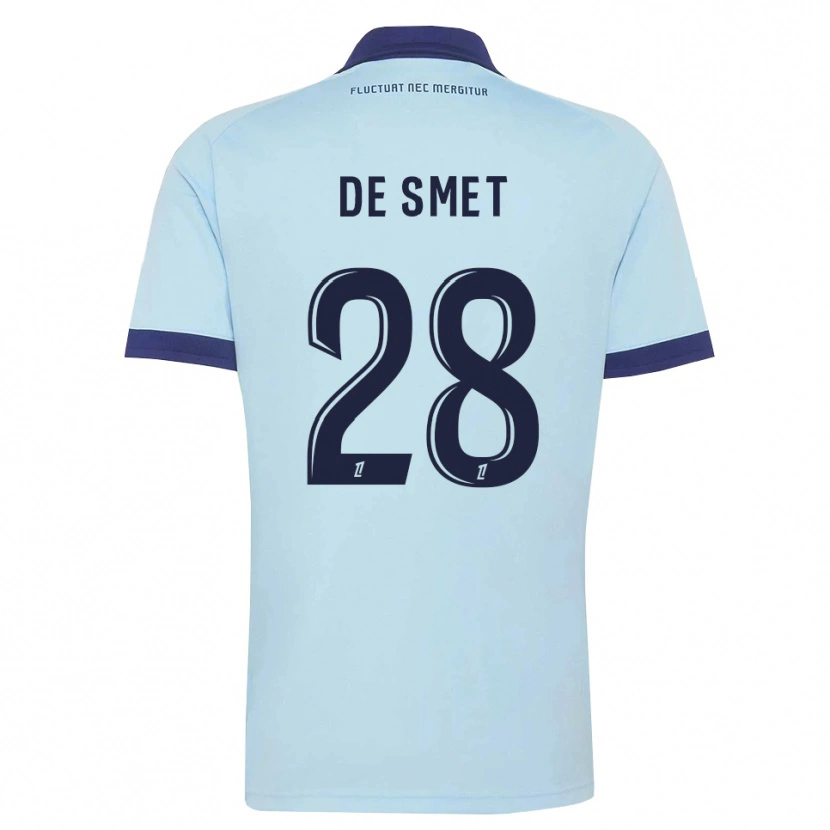 Danxen Heren Thibault De Smet #28 Centaurieblauw Zwart Uitshirt Uittenue 2026/27 T-Shirt