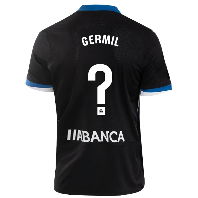 Danxen Heren Darío Germil #0 Zwart Blauw Wit Uitshirt Uittenue 2026/27 T-Shirt