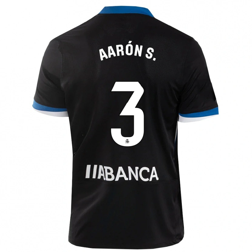 Danxen Heren Aarón Sánchez #3 Zwart Blauw Wit Uitshirt Uittenue 2026/27 T-Shirt