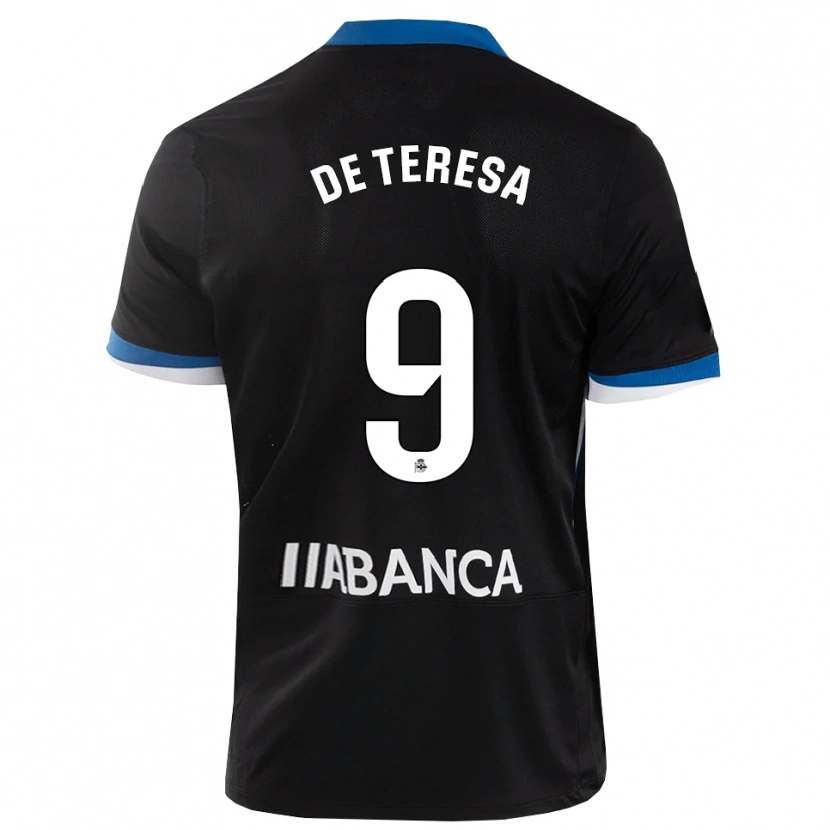 Danxen Heren Ana Lucía De Teresa #9 Zwart Blauw Wit Uitshirt Uittenue 2026/27 T-Shirt