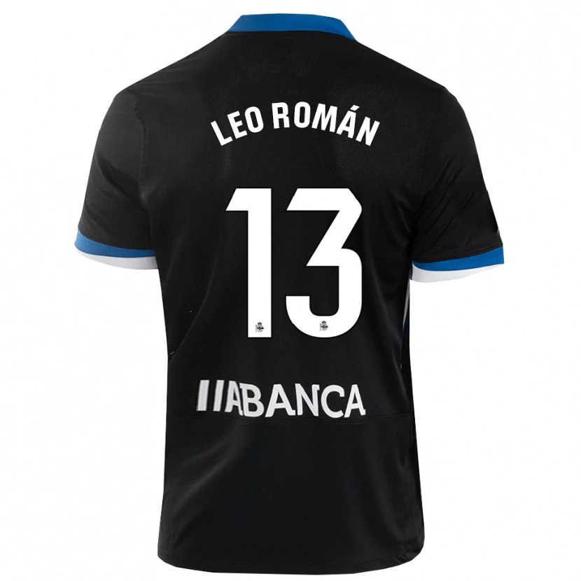 Danxen Heren Leo Román #13 Zwart Blauw Wit Uitshirt Uittenue 2026/27 T-Shirt
