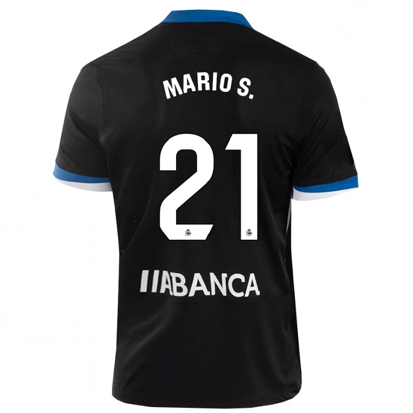 Danxen Heren Mario Soriano #21 Zwart Blauw Wit Uitshirt Uittenue 2026/27 T-Shirt