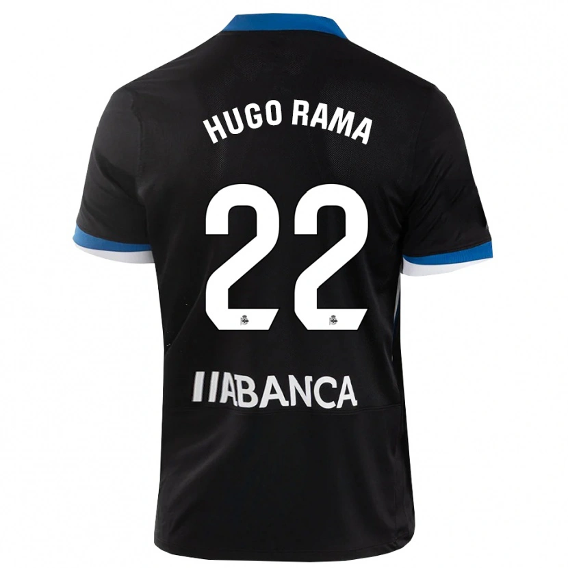 Danxen Heren Hugo Rama #22 Zwart Blauw Wit Uitshirt Uittenue 2026/27 T-Shirt
