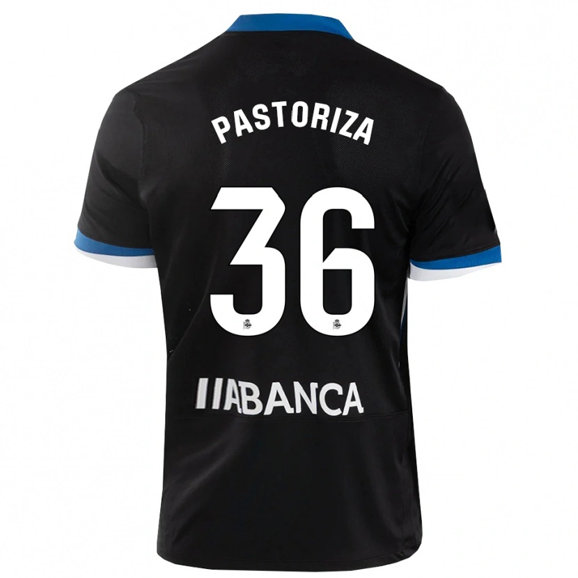 Danxen Heren Guille Pastoriza #36 Zwart Blauw Wit Uitshirt Uittenue 2026/27 T-Shirt