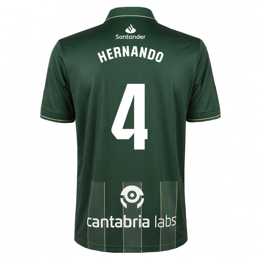 Danxen Heren Manu Hernando #4 Donker Leigrijs Wit Uitshirt Uittenue 2026/27 T-Shirt