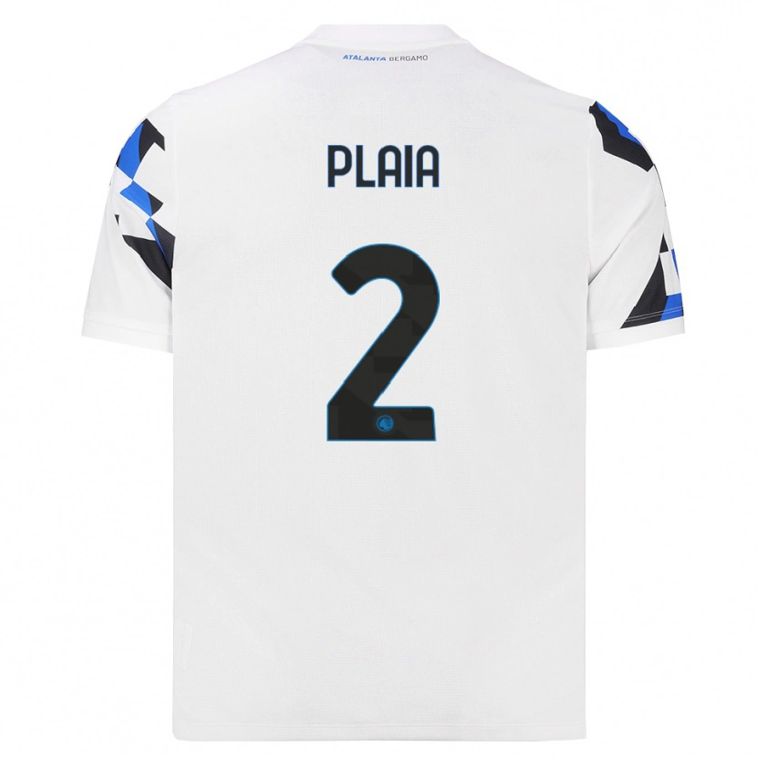 Danxen Heren Matteo Plaia #2 Wit Rood Blauw Uitshirt Uittenue 2026/27 T-Shirt