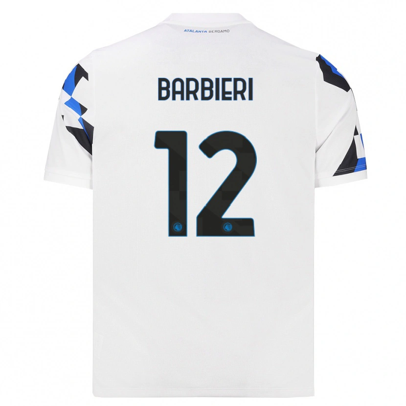 Danxen Heren Alessandro Barbieri #12 Wit Rood Blauw Uitshirt Uittenue 2026/27 T-Shirt