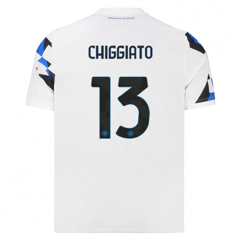 Danxen Heren Gabriele Chiggiato #13 Wit Rood Blauw Uitshirt Uittenue 2026/27 T-Shirt