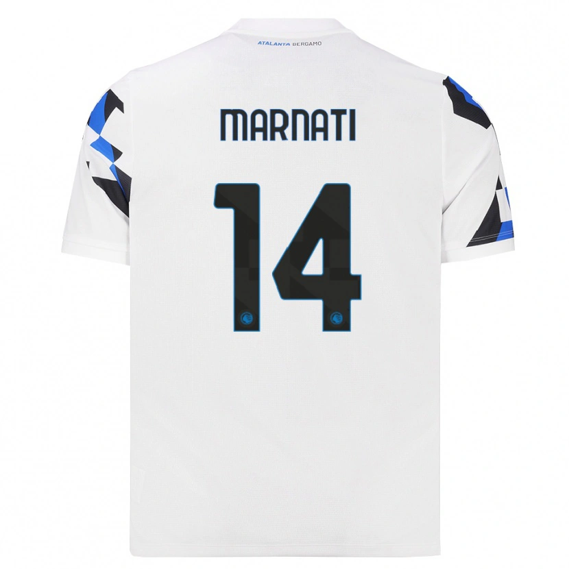 Danxen Heren Sebastiano Marnati #14 Wit Rood Blauw Uitshirt Uittenue 2026/27 T-Shirt