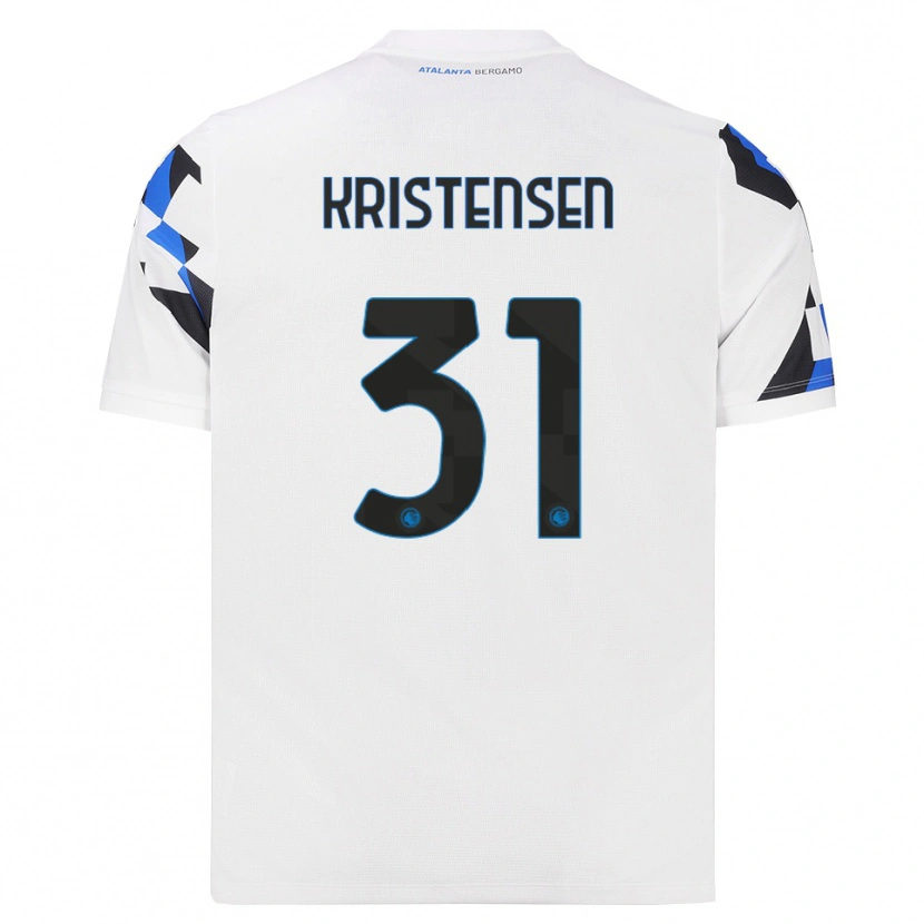 Danxen Heren Thomas Kristensen #31 Wit Rood Blauw Uitshirt Uittenue 2026/27 T-Shirt