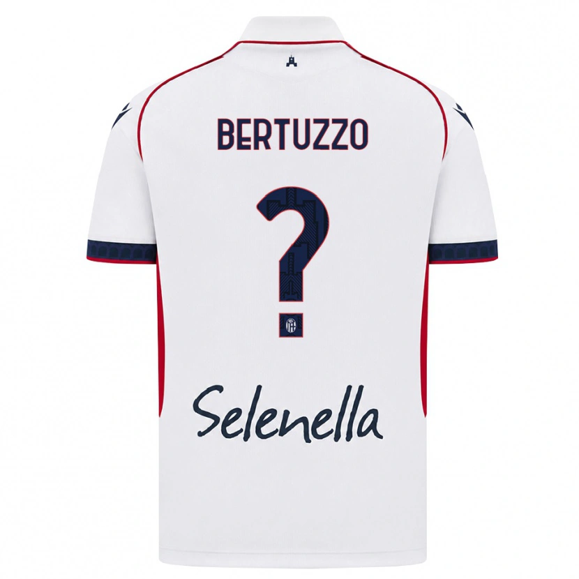 Danxen Heren Francesco Bertuzzo #0 Wit Rood Koninklijk Blauw Uitshirt Uittenue 2026/27 T-Shirt