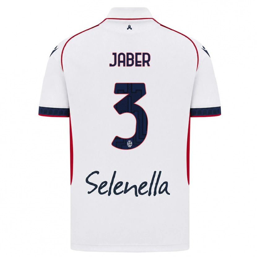Danxen Heren Ali Jaber #3 Wit Rood Koninklijk Blauw Uitshirt Uittenue 2026/27 T-Shirt