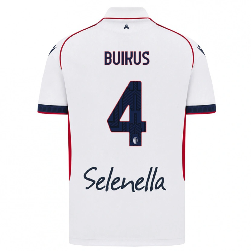 Danxen Heren Adomas Buikus #4 Wit Rood Koninklijk Blauw Uitshirt Uittenue 2026/27 T-Shirt
