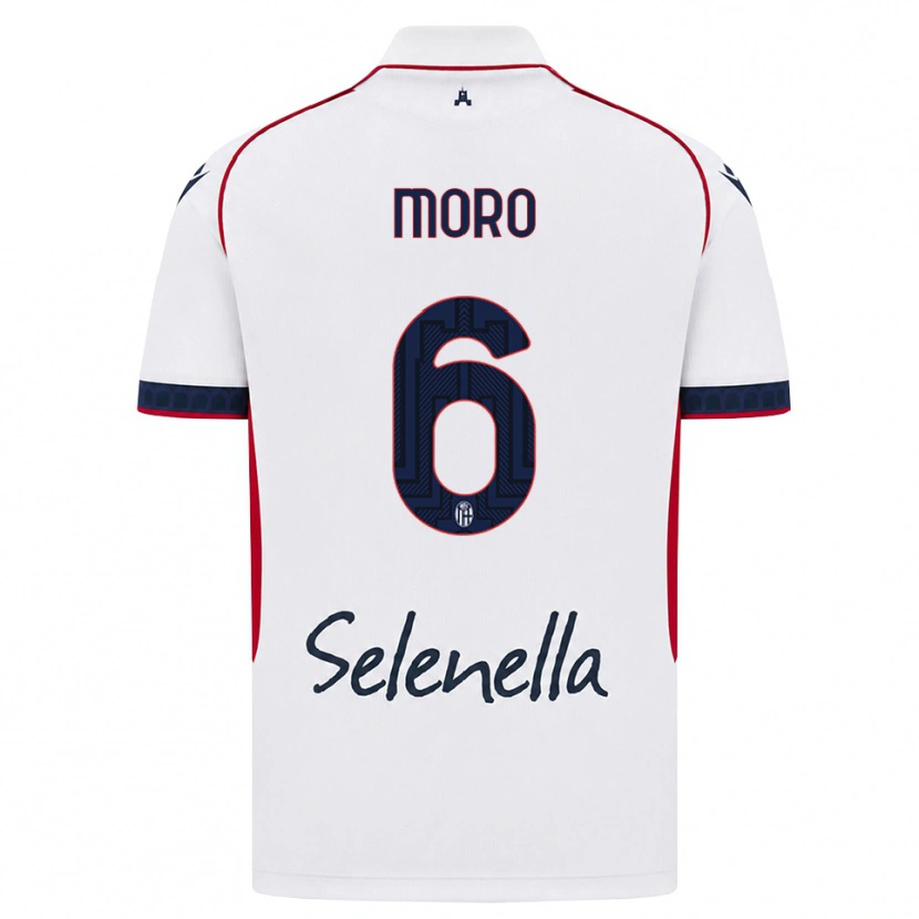 Danxen Heren Nikola Moro #6 Wit Rood Koninklijk Blauw Uitshirt Uittenue 2026/27 T-Shirt