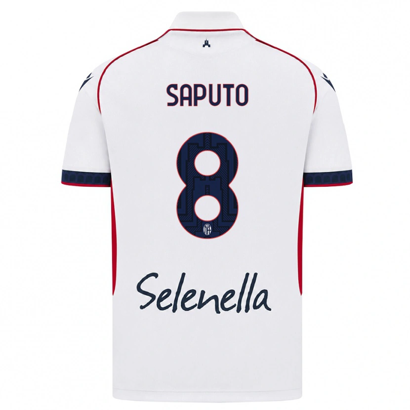 Danxen Heren Jesse Saputo #8 Wit Rood Koninklijk Blauw Uitshirt Uittenue 2026/27 T-Shirt