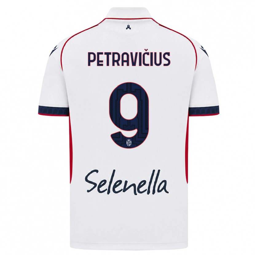 Danxen Heren Joris Petravičius #9 Wit Rood Koninklijk Blauw Uitshirt Uittenue 2026/27 T-Shirt